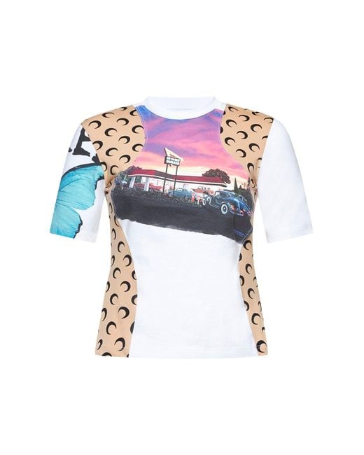 T-Shirt di MARINE SERRE in Blue