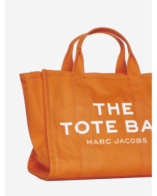 Marc Jacobs Orange The Medium Tote Canvas Bag