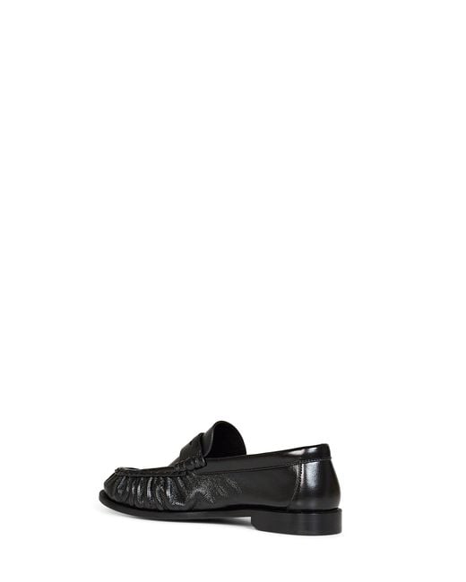 Saint Laurent Black Shiny Nappa Leather Le Loafer Supple Loafers