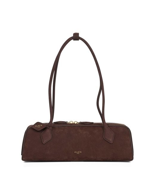 Alaïa Brown Le Teckel Medium Shoulder Bag