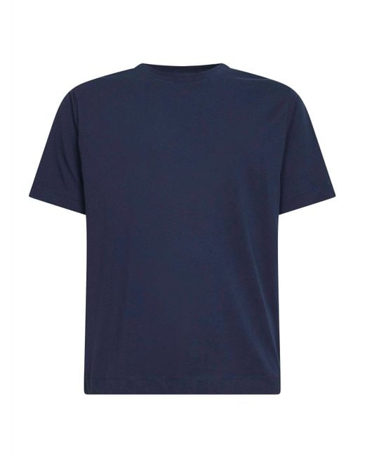 Dries Van Noten Blue Jersey Regular-Fit Crewneck T-Shirt for men