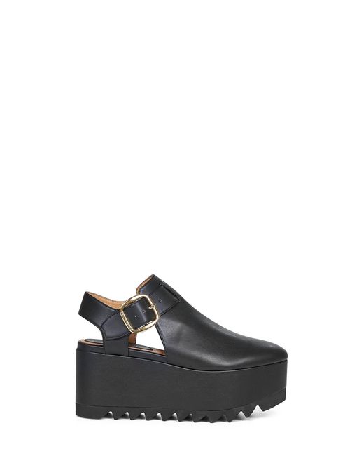 Stella McCartney Black Vegea Elyse Platform Sandals