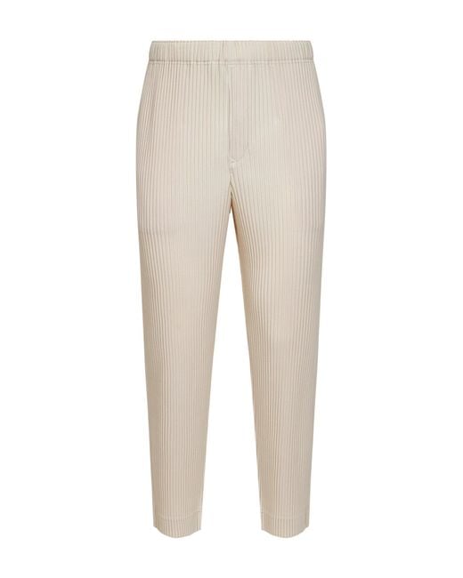 Homme Plissé Issey Miyake Natural Trousers Duomo for men