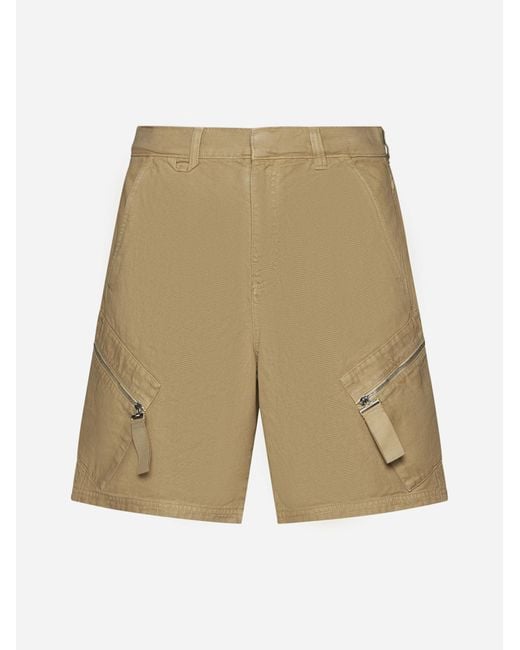 Jacquemus Natural Marrone Cotton Shorts for men