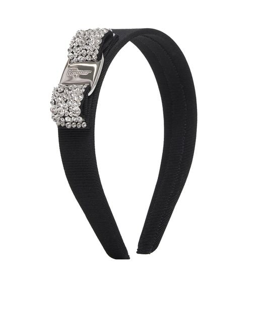 Ferragamo Black Vara Bow Headband