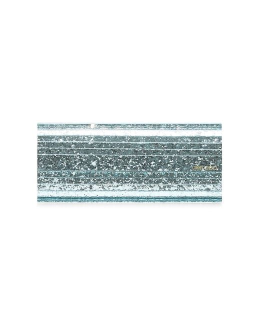 Jimmy Choo Blue Aqua Sweetie Clutch