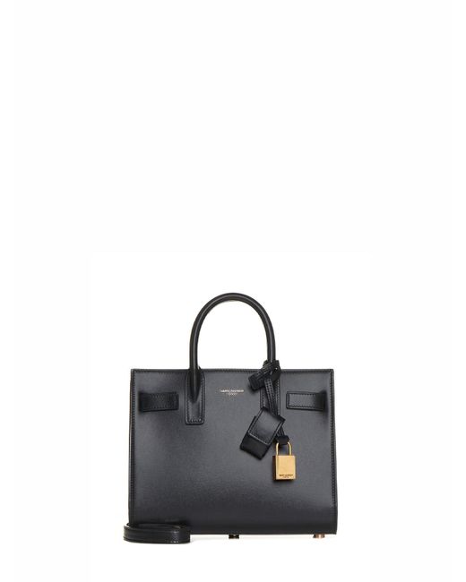 Saint Laurent Black Sac De Jour Nano Handbag