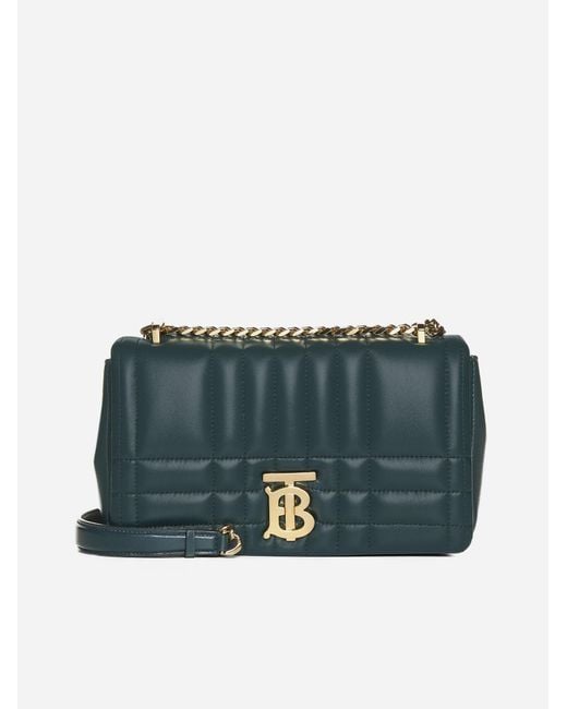 Burberry Blue Lola Quilted Leather Small Camera Bag