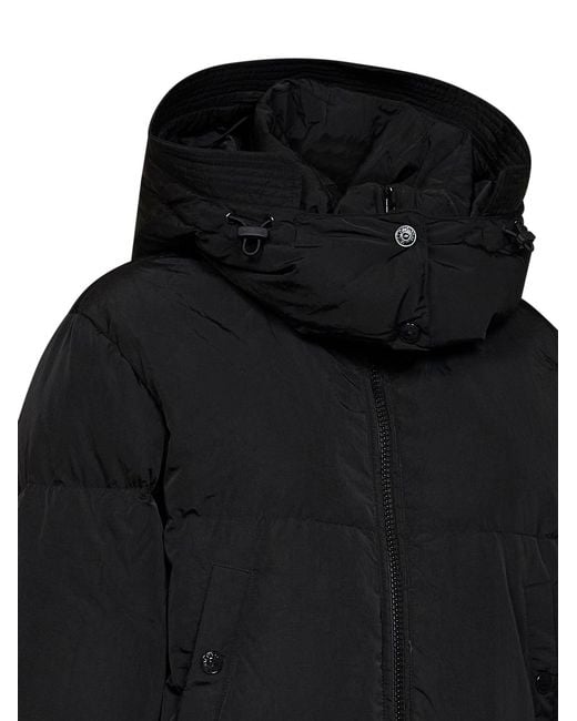 DIESEL Black W-Peyt-Short-New-Wd Hooded Down Jacket
