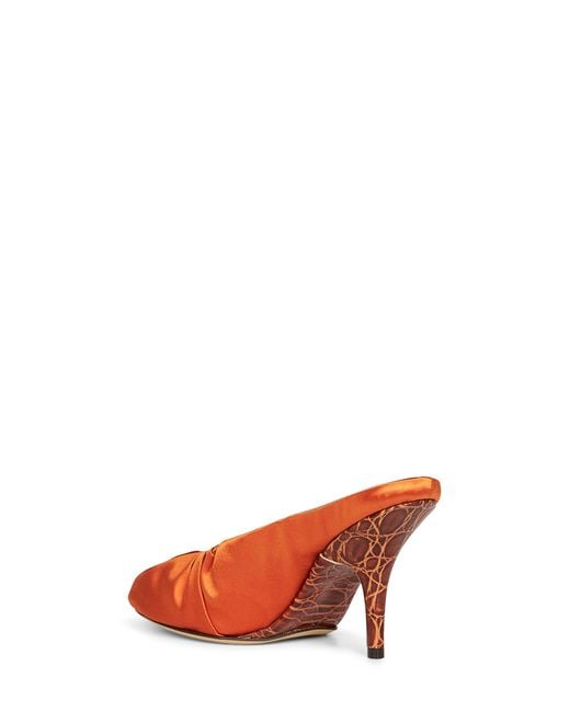Dries Van Noten Multicolor Satin Heeled Mules