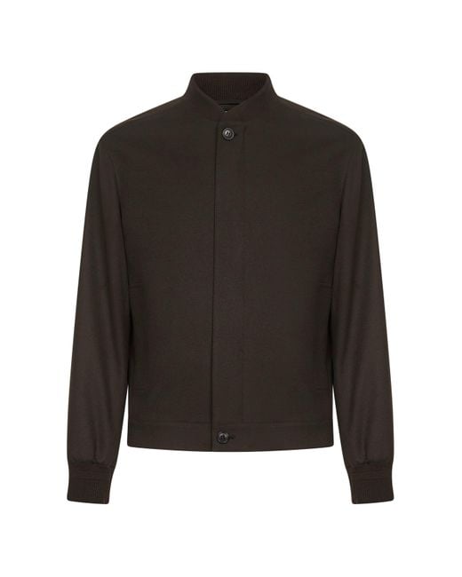 Bomber di Zegna in Black da Uomo