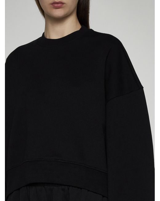 Wardrobe NYC Black Track Cotton Sweatshirt
