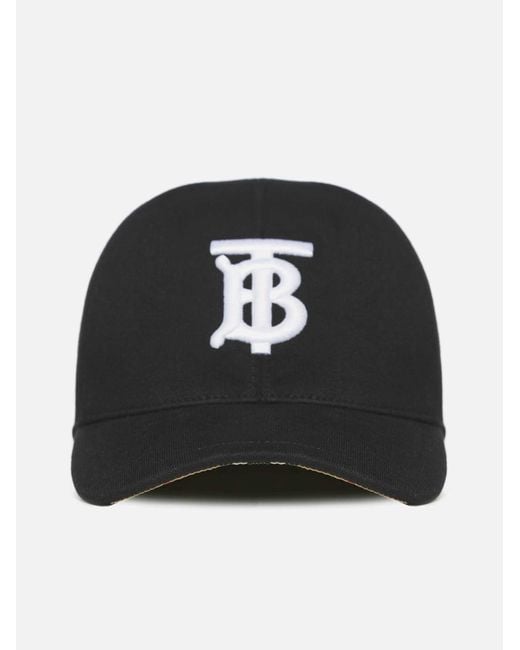 Burberry Tb Hat in Black for Men | Lyst