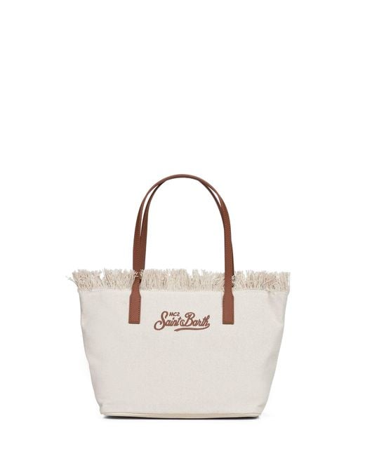 Mc2 Saint Barth Natural Ivory City Medium Shopper Bag