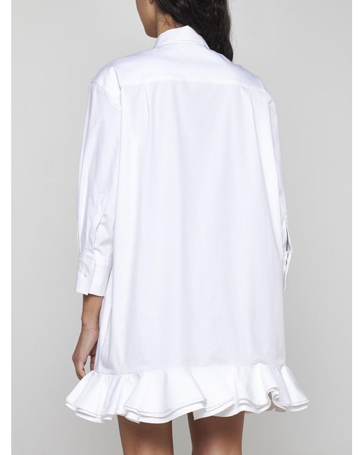 Blanca Vita White Acaly Cotton Shirt Dress
