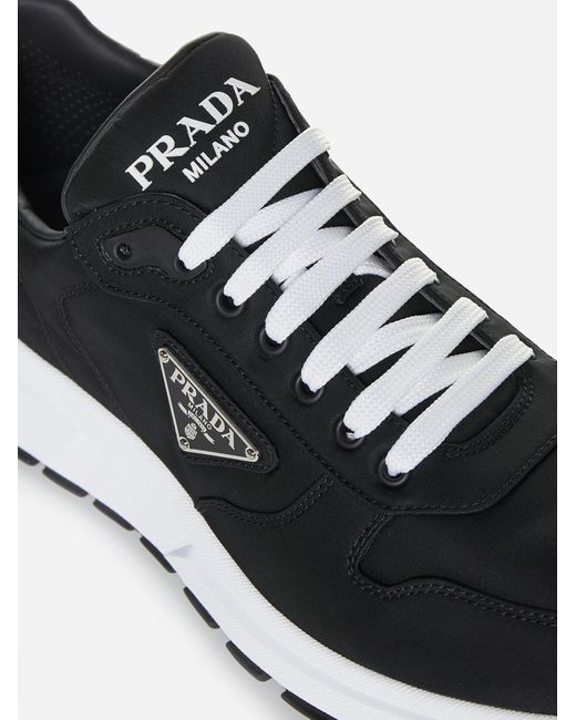 Prada White Prax 01 Re-nylon Sneakers for men