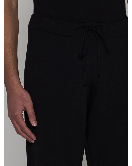 Lardini Black Wool-blend Knit Trousers for men