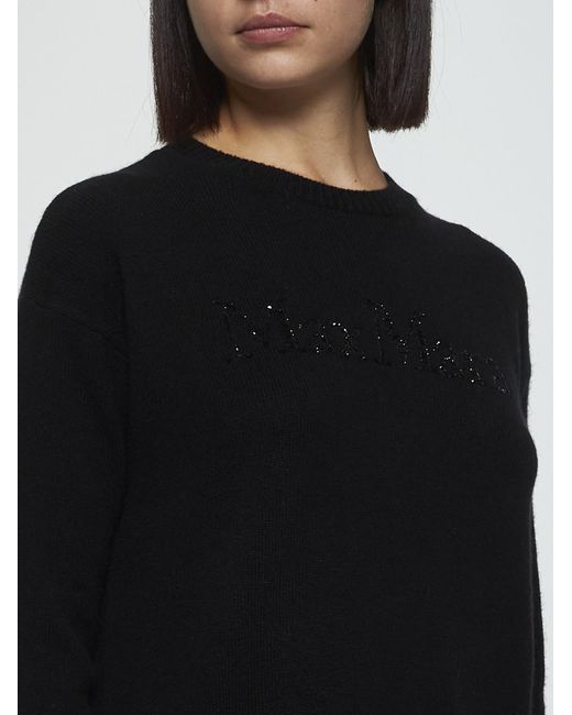 Max Mara Black Kassel Wool And Cashmere Sweater