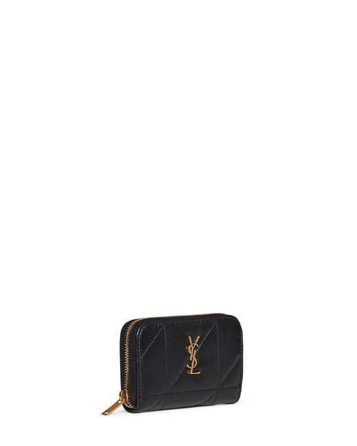 Saint Laurent Black Nappa Leather Jamie Coin Purse