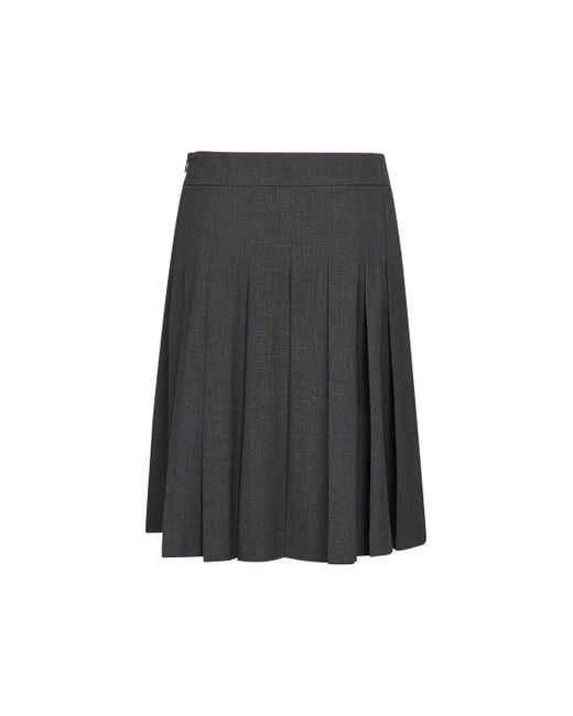 Gonna A Pieghe Gymbe di Blanca Vita in Black