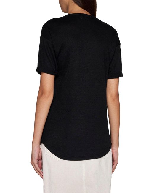 T-Shirt Koldi Con Logo di Isabel Marant in Black