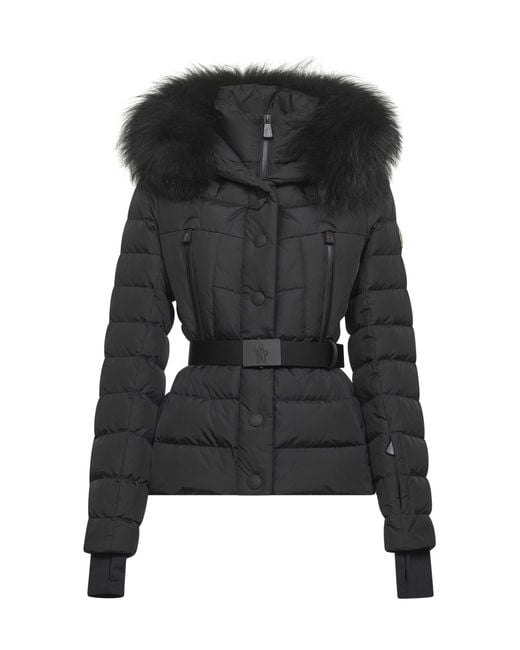Moncler Black Beverley Hooded Ski Down Jacket