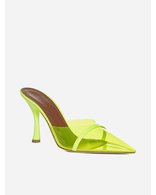 Malone Souliers Joella Pvc And Patent Leather Mules in Yellow - Lyst