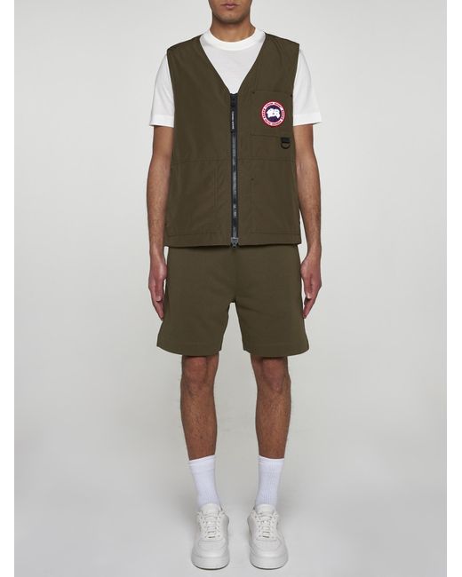 Canada Goose Green Canmore Cotton-blend Vest for men