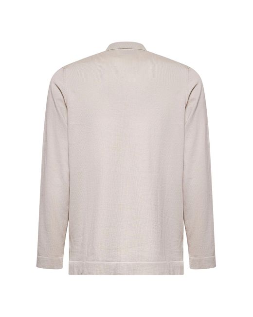 D 40 White Cotton Knit Shirt for men