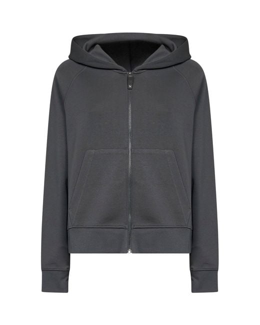Max Mara Gray Dark Smmmarea Zip-Up Hoodie