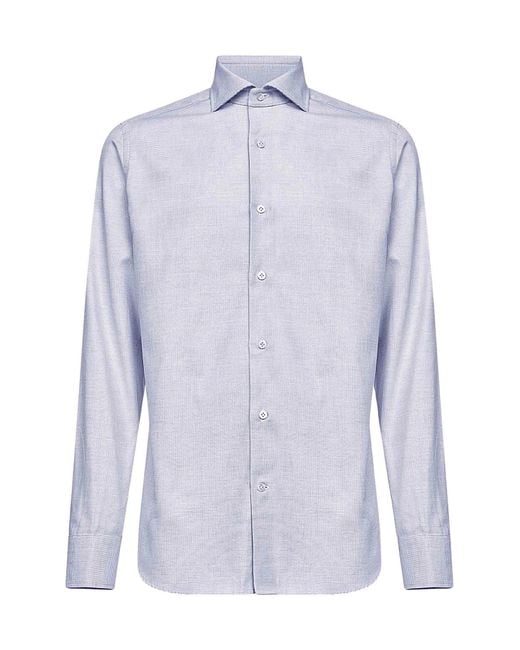 Camicia di D 40 in Blue da Uomo
