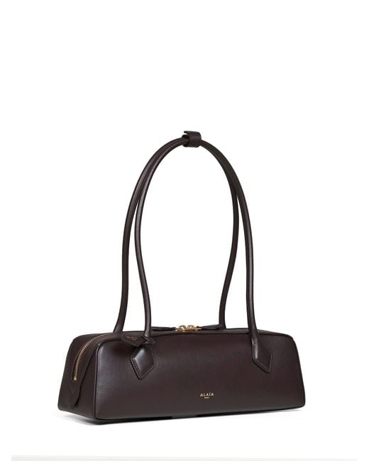 Alaïa White Shoulder Bag Le Teckel Dark