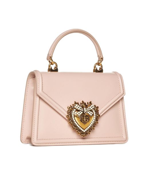 Borsa Devotion Piccola di Dolce & Gabbana in Natural