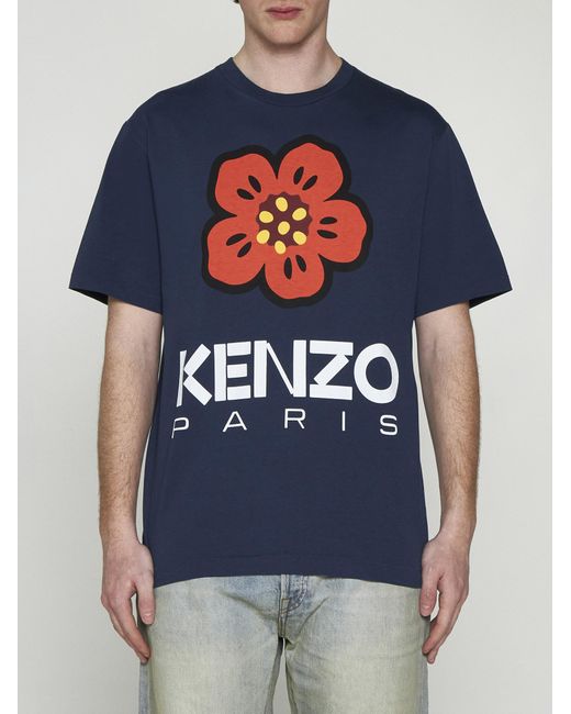 KENZO Blue T-shirts And Polos for men