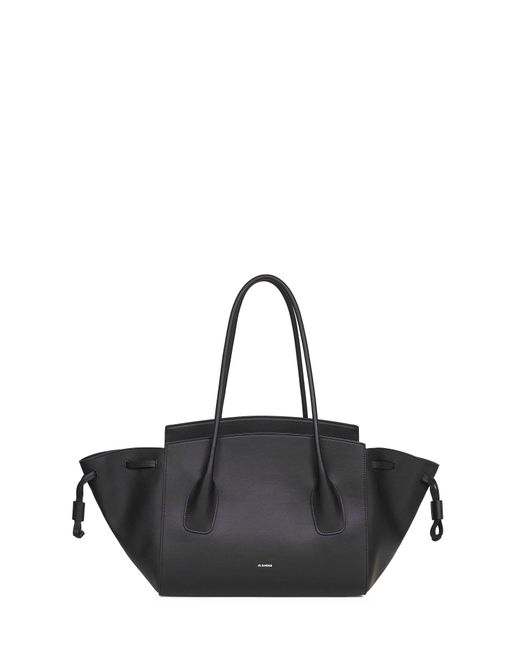 Jil Sander Black Voyage Small Handbag