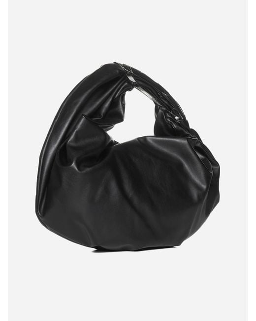 DIESEL Black Grab-d Leather Medium Hobo Bag