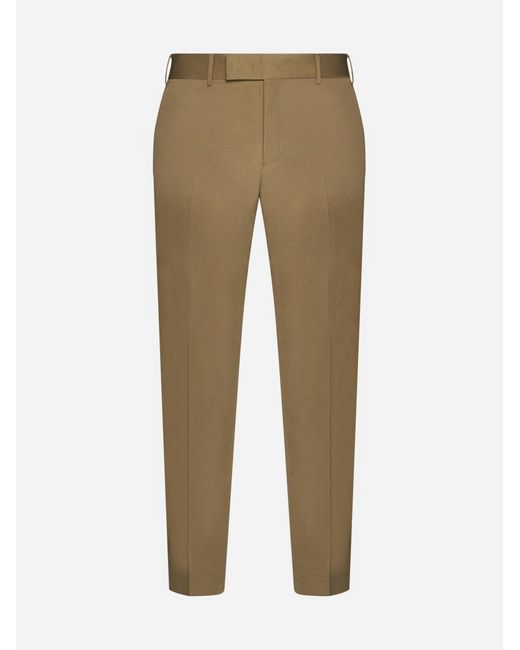 PT Torino Natural Rebel Cotton And Linen Trousers for men