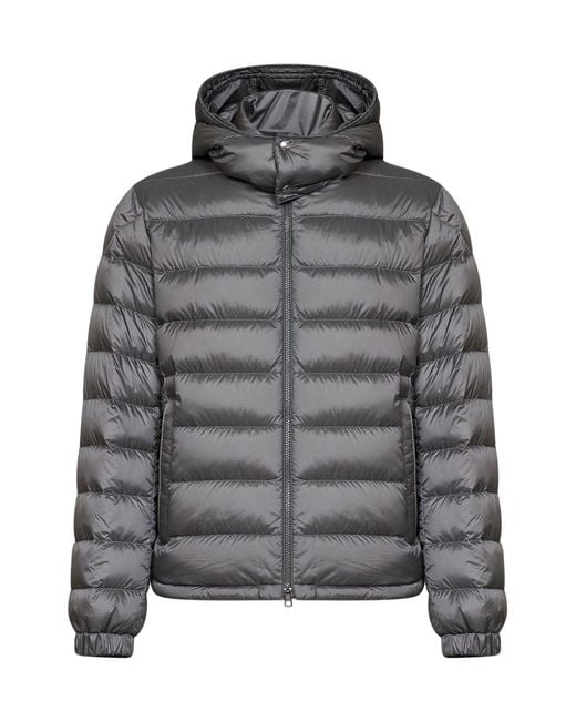 Moncler Gray Verith Short Hooded Down Jacket for men