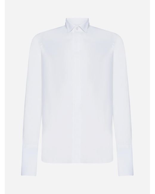 Tagliatore White Cotton Shirt for men