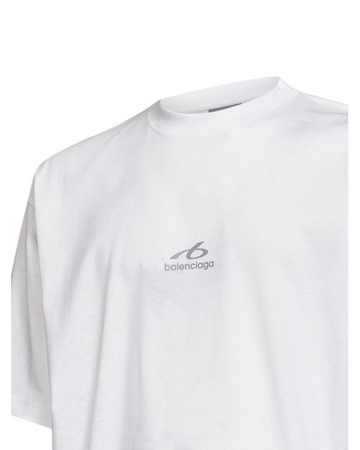 Balenciaga White Bodysuit Medium-Fit T-Shirt for men