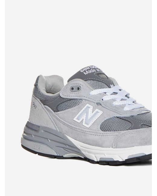 New Balance White 993 Sneakers