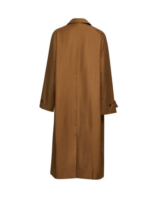 Studio Nicholson Brown Twill Holin Trench Coat