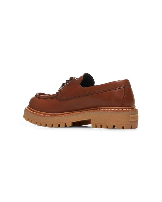 Mocassini Stringati di PRADA CALZATURE in Brown