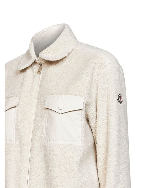 Moncler Natural Wool Bouclé Overshirt