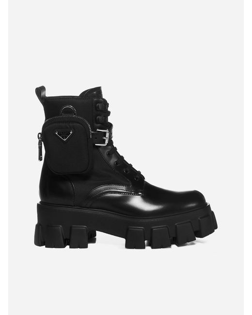prada boots with pouch