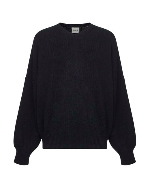 Khaite Blue Cashmere Wolfe Sweater
