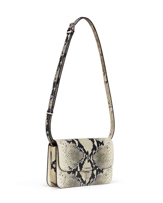 Totême  White And Ecru T-Lock Crossbody Bag