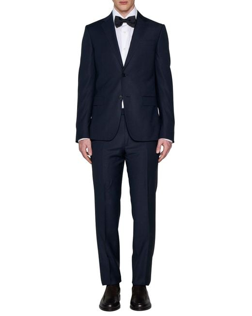 Zegna Blue Wool Single-Breasted Blazer for men