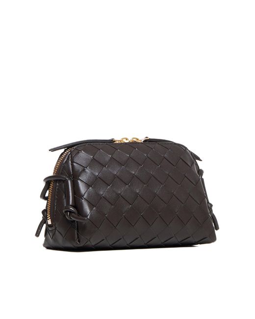 Bottega Veneta Gray Intrecciato Leather Concert Pouch