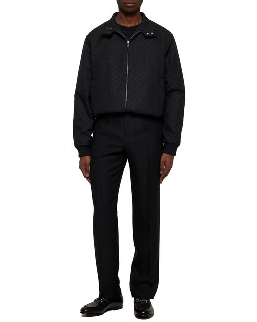 Gucci Black Twill Tailored Trousers for men